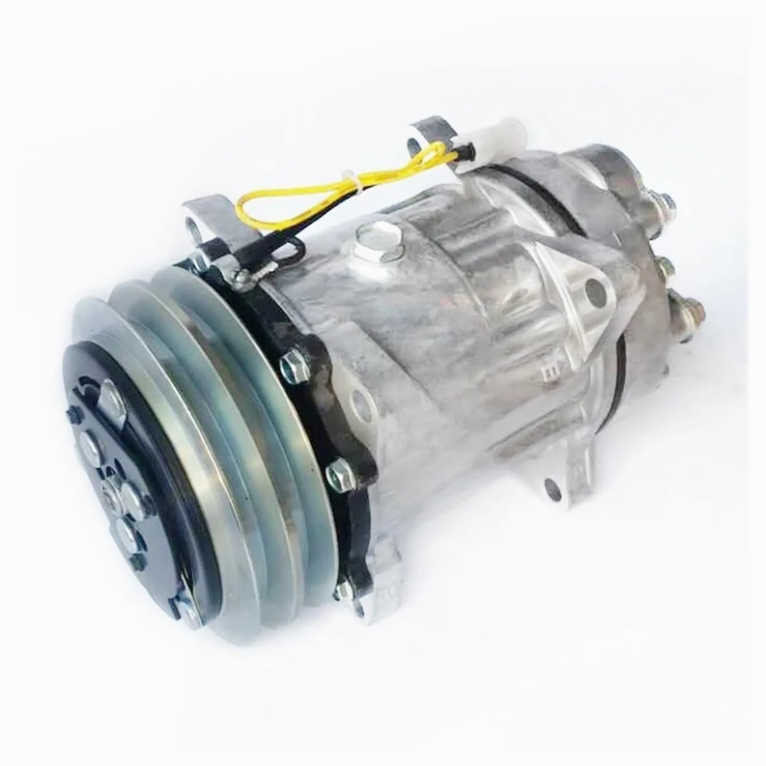 Compresor de aire acondicionado compatible con cargadora de ruedas/excavadora Volvo 9011412632 14649606 VOE11412632 14518640 15082742 11104419 11412632 14506862(24V)