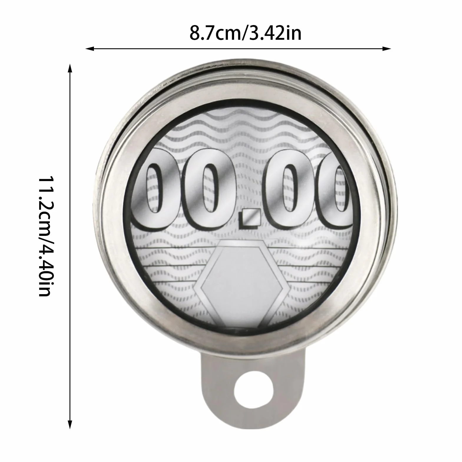 Genérico Motorcycle Tax Disc Holder, Aluminum Alloy with Waterproof Seal, Includes Hex Key, Compatible with Scooters and Motorcycles
