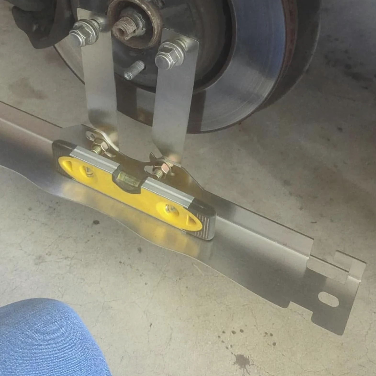 Placa de alineación de Ruedas Torvex, Herramienta de Calibre de Puntera de Acero Inoxidable con Hoja de conexión para automóviles, Camiones, vehículos Todoterreno, Ajuste de (Sin Cinta métrica)