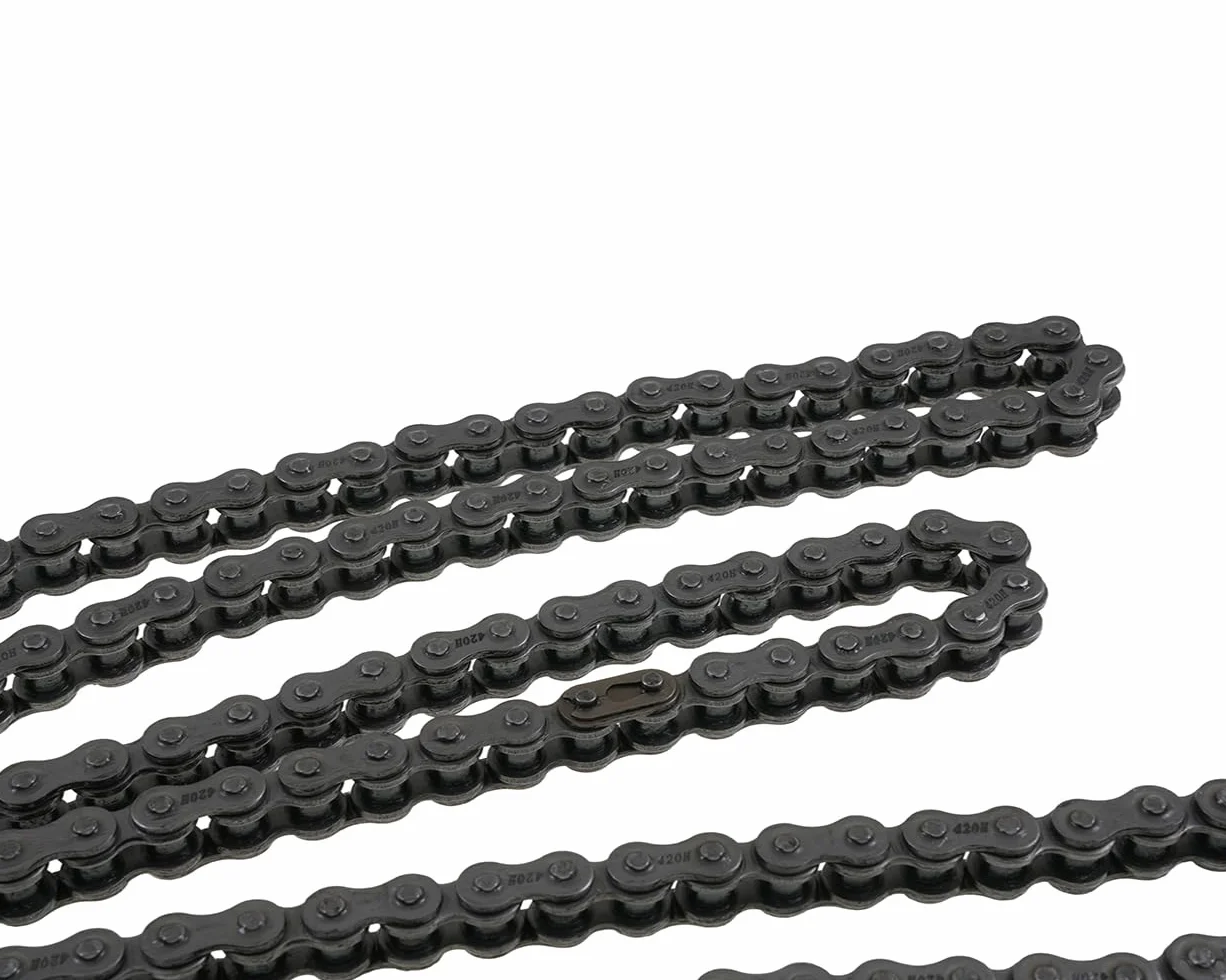Cadena transmisión reforzada 420x140 compatible con Kreidler, Zündapp, Simson S50 S51 S70, Schwalbe KR51/1 KR51/2, Star, Sperber, Habicht, SR50 SR80, KSR Moto TR50, Tigger