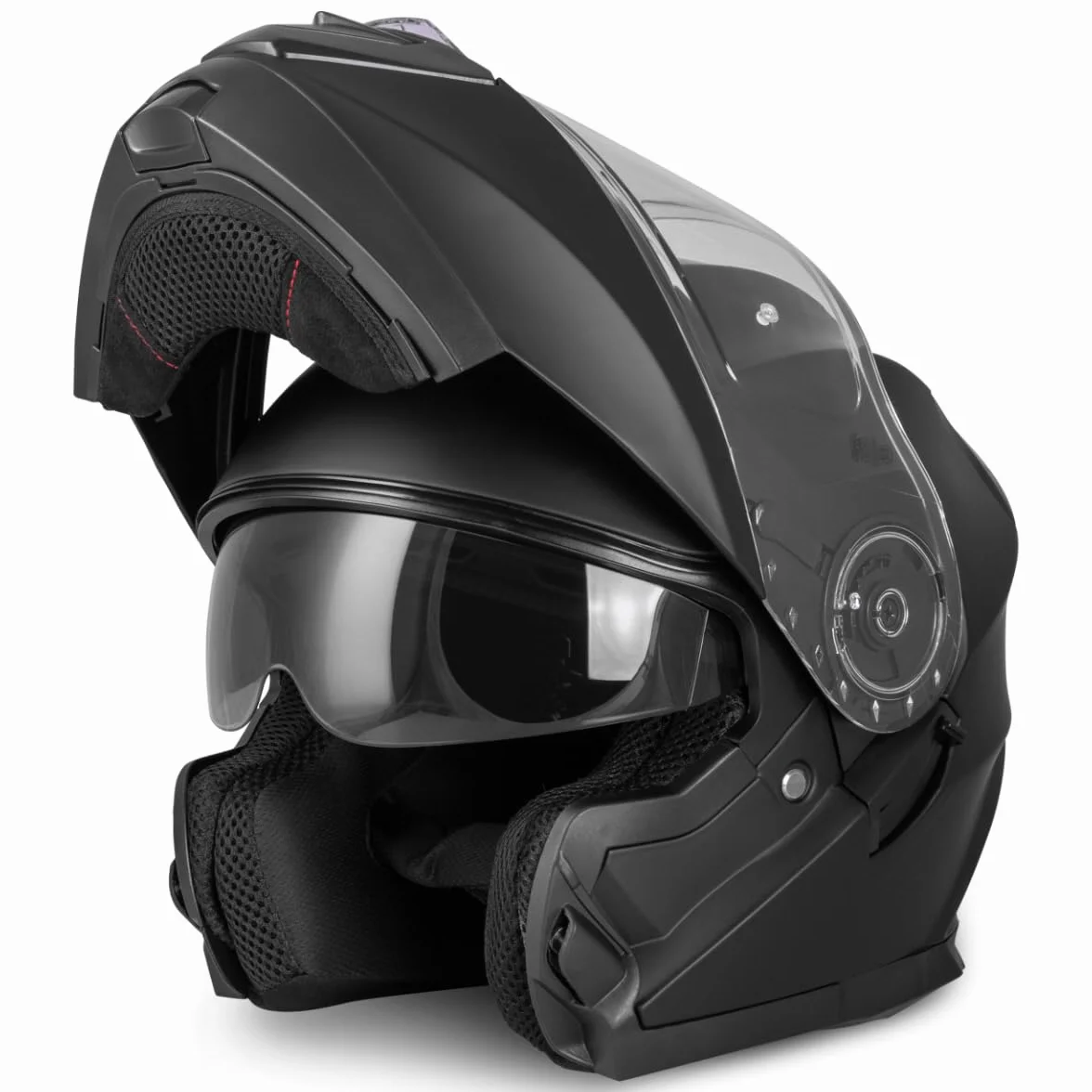 VINZ Busan Casco Modular con Visera Solar | Casco Moto & Scooter & Ciclomotor | ECE 22.06 Homologado | En Tamaño XS - XXL | para Hombre y Mujer