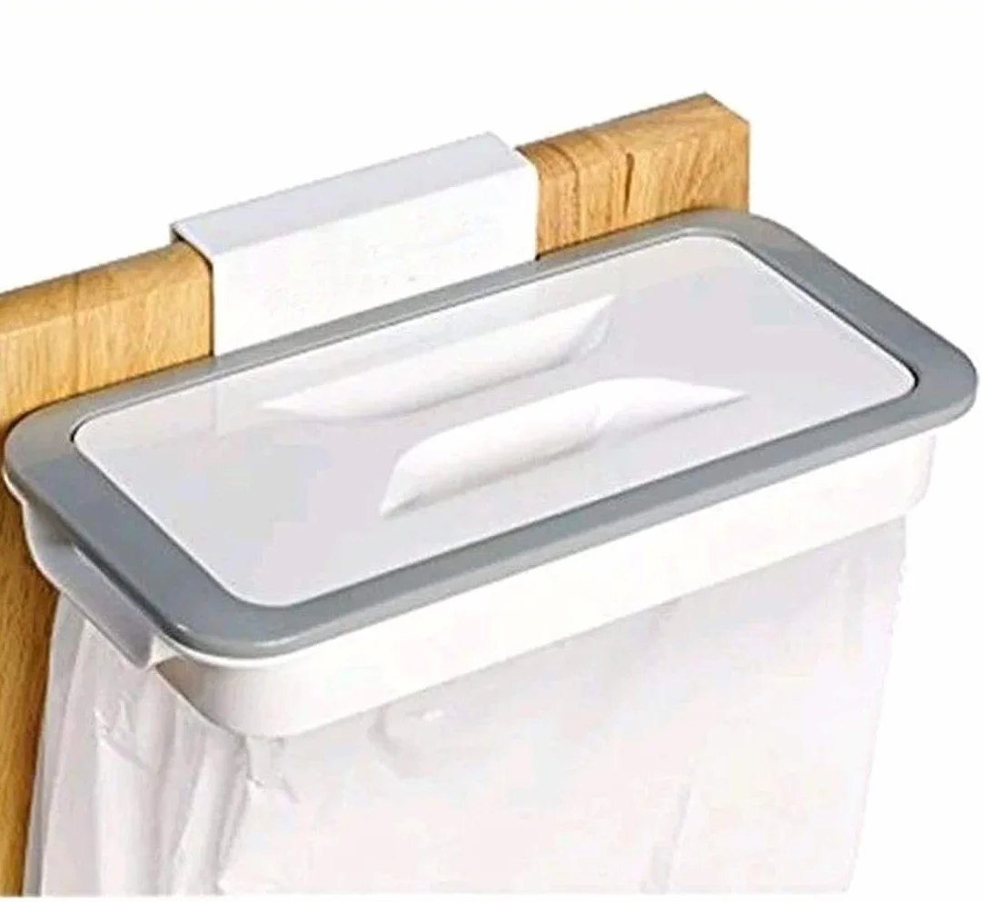 Sujeción para sacos residuos | Colgador para fundas de plástico | Gancho para cubo cajón caravana | Estructura mural para desechos | Contenedor plegable cocina