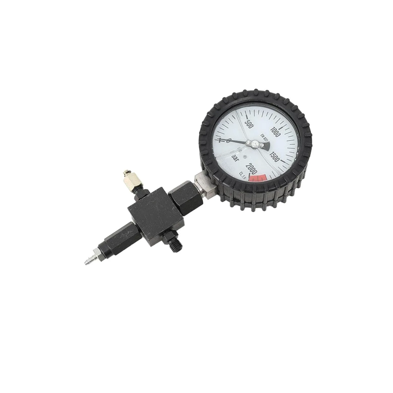 Kit de comprobador de presión de bomba de combustible, herramienta de diagnóstico de gasolina y diésel para prueba de bomba de precisión, comprobación de fugas del inyector