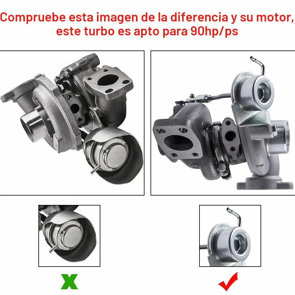 maXpeedingrods Turbocompresor para Citroen para Peugeot 207 1.6 HDI, 90 CV | 49173-07508,49173-07506,49173-07507