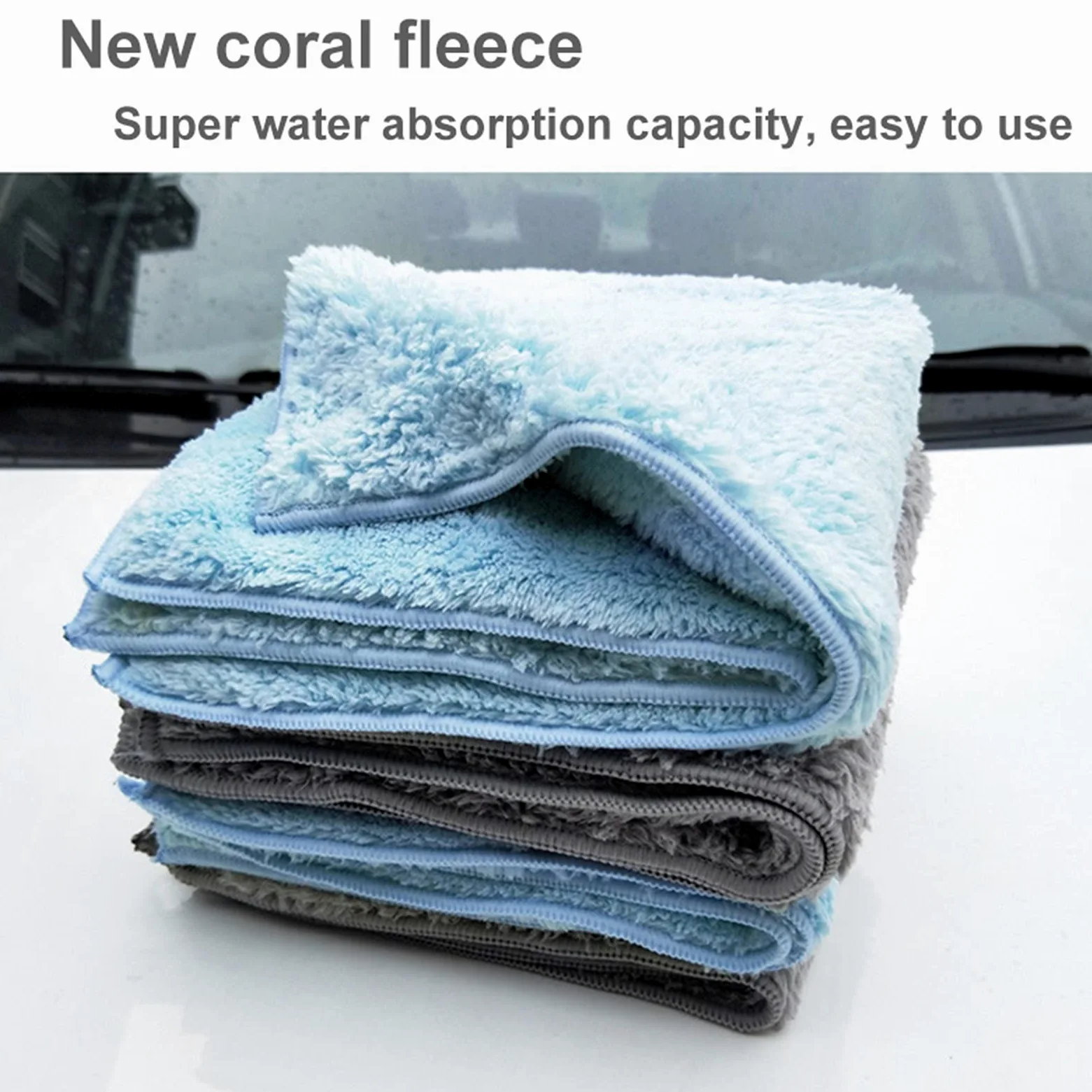 Paño de Limpieza de Microfibra Toalla de Secado de Microfibra para Auto Toalla de Microfibra de Cristal Encerado Extra Suave para Lavado de Autos