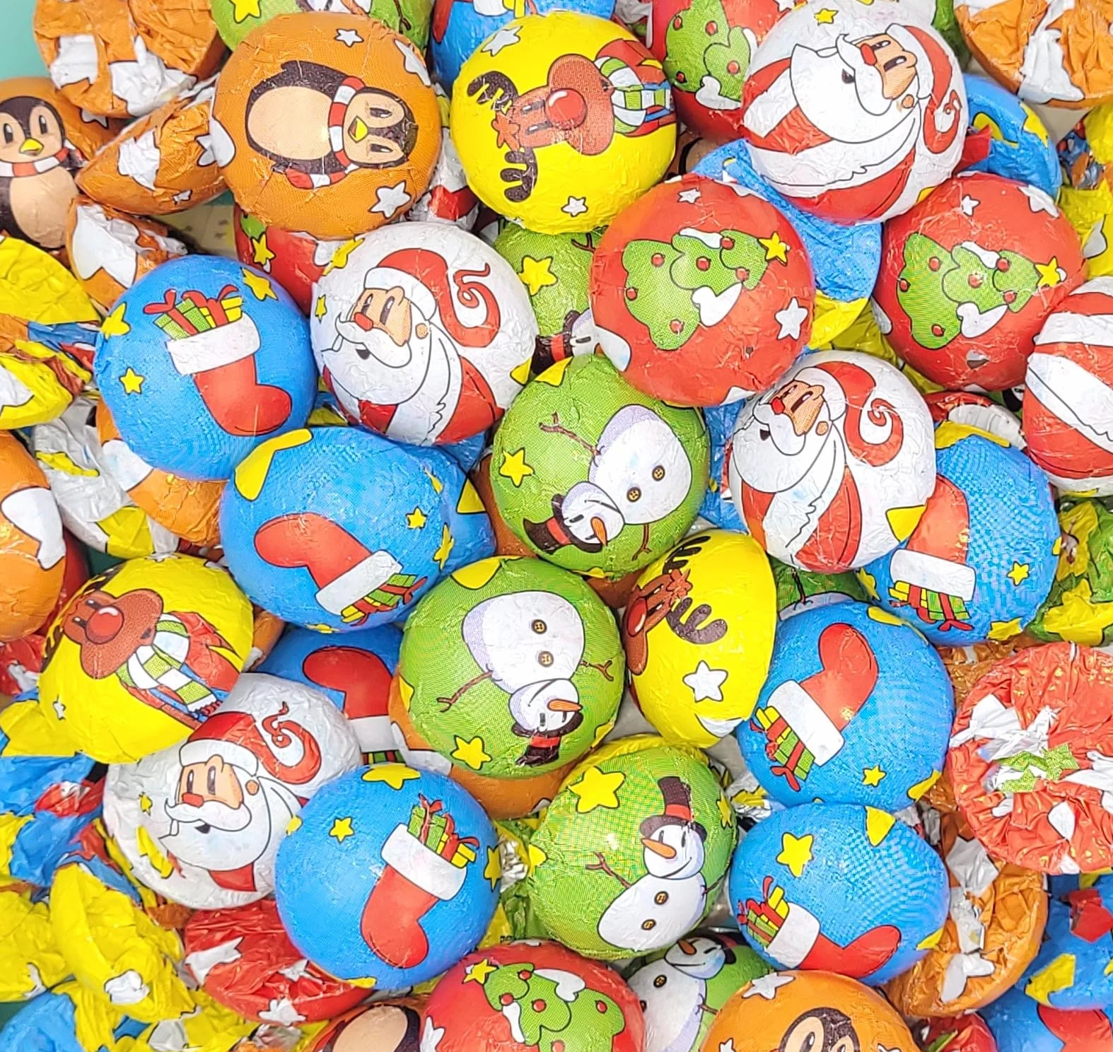 Bombones Navidad 800g Figuras Rellenas Navideñas