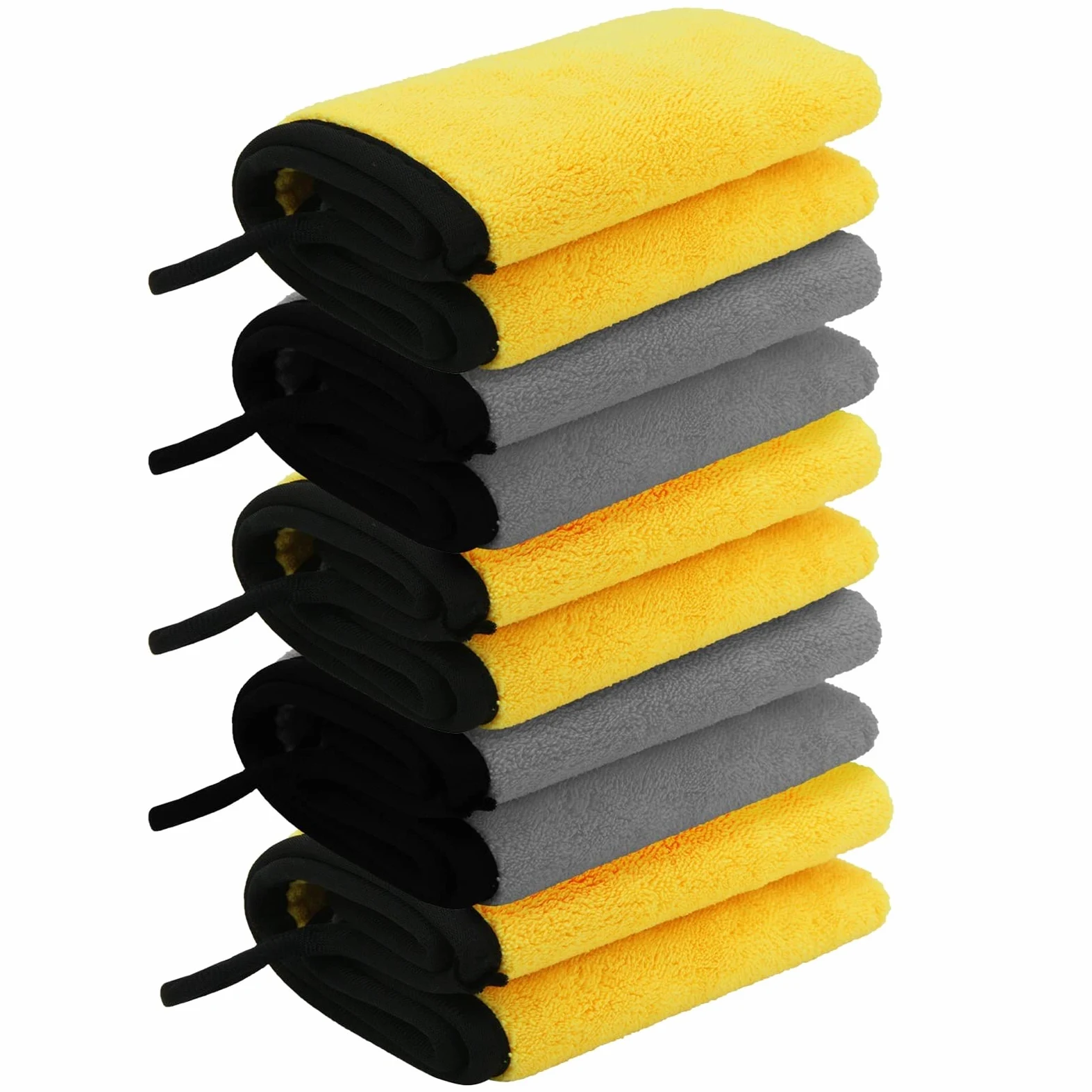5pcs 500/600/800GSM Toalla de microfibra Paño de microfibra para automóvil Toalla de lavado Microfibra Limpieza de lavado de autos Toalla de secado Auto Detailing Quality (Color : 5pcs ) (5pcs 800gs