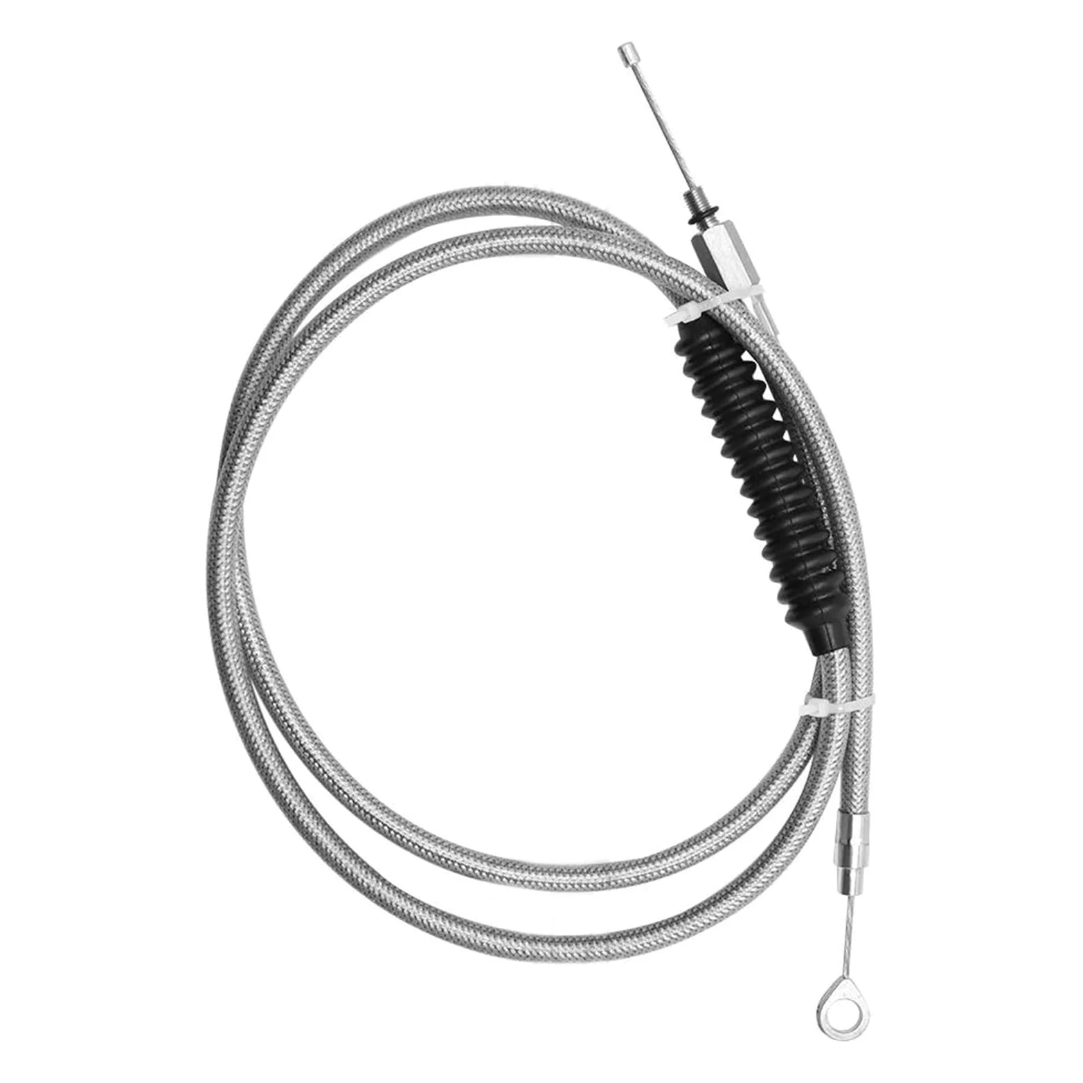 Cable De Embrague Alargado para Motocicleta con Tejido Alambre Acero para Harley Sportster XL 883 1200 Dyna Softail Fat Boy