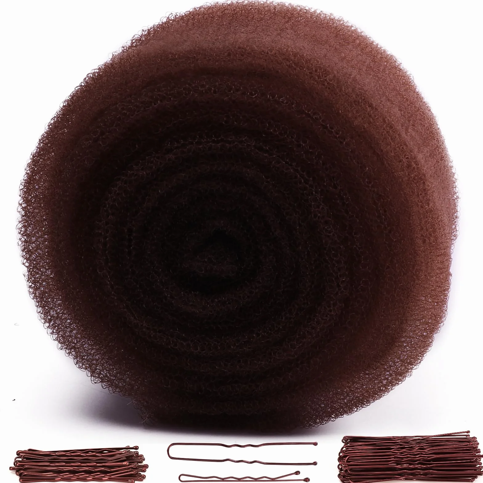 Esponja de pelo para recogido donas de volumen marrón oscuro