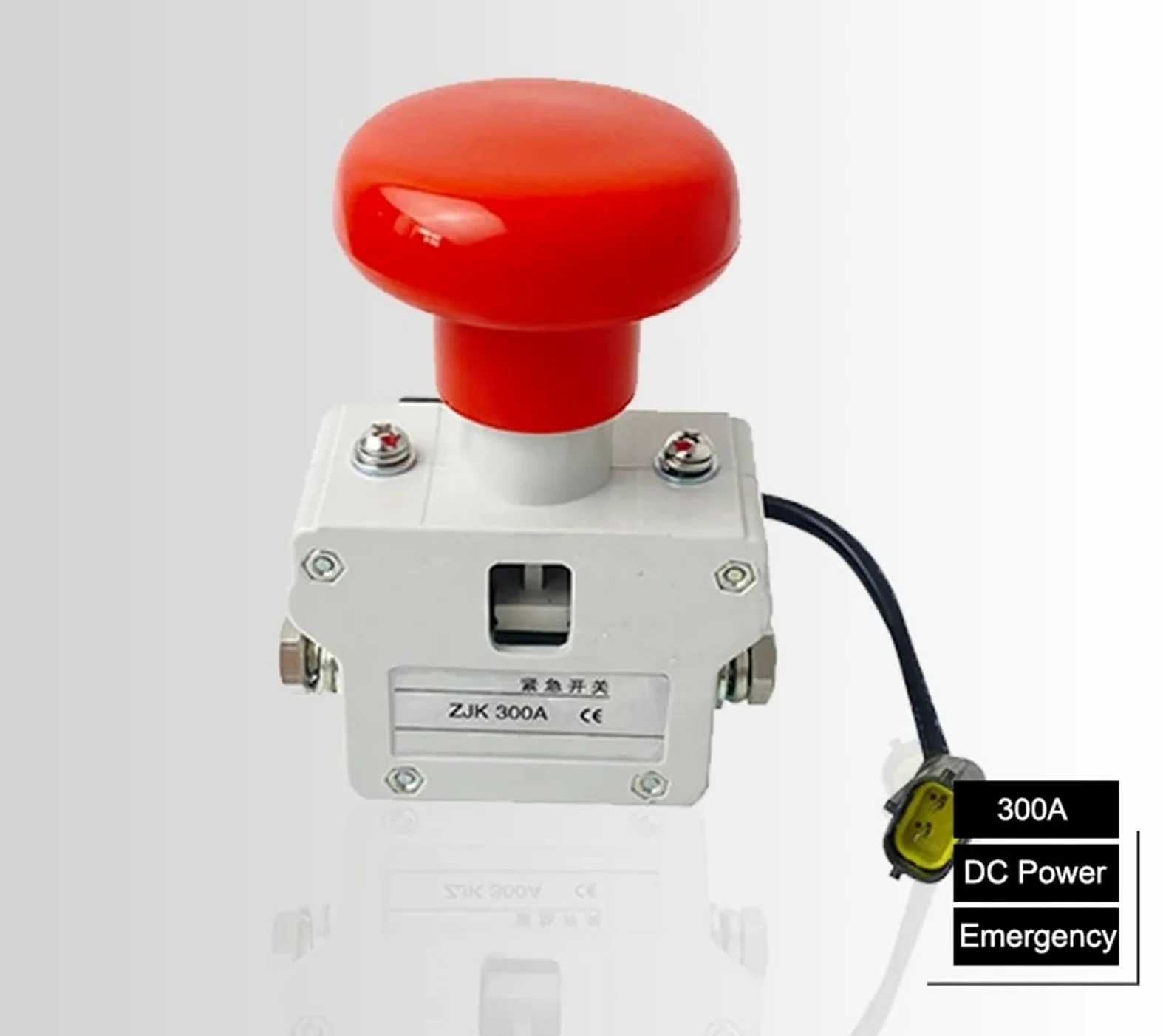 Interruptor de botón eléctrico de la seta de la parada de emergencia de la alimentación de DC de la carretilla elevadora de apilamiento de la plataforma eléctrica ZJK300A