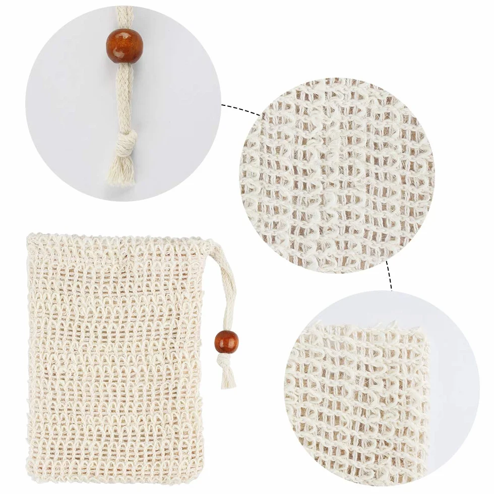 Bolsas de Jabón Natural de Sistal para Ducha - Exfoliación y Masaje - 10 Piezas