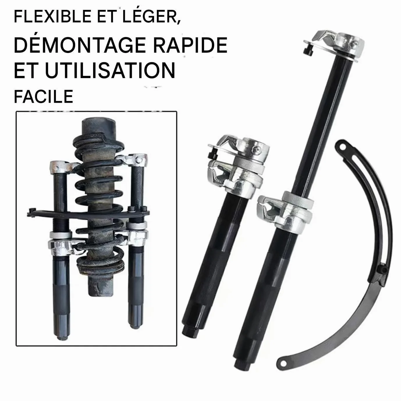 Compresor De Muelles Para Amortiguadores Juego De Herramientas Compresor De | Dispositivos De Desmontaje Con Seguridad Para Reparación De Coches Suspensión De Motocicleta
