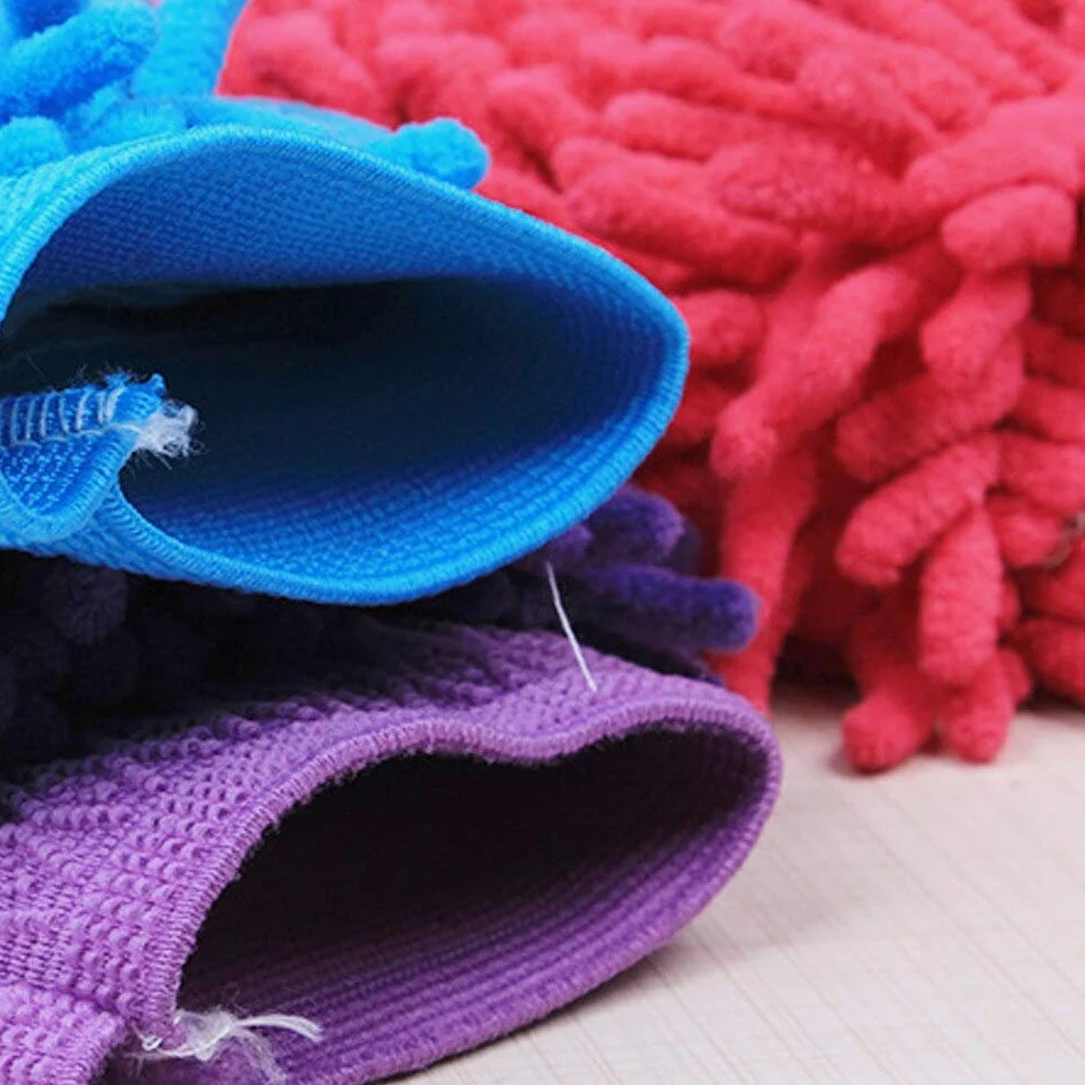 Manopla de lavado de autos, guante de lavado de coche, 1 unidad de guantes de lavado de coche de microfibra de chenilla, guantes de limpieza de coche, guante de lavado de coche (color: E