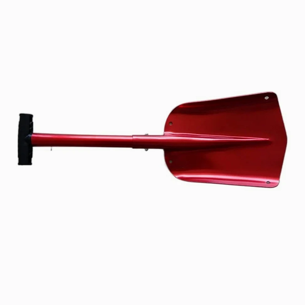 Rascador de hielo para coche Pala Plegable Retráctil, Herramientas Supervivencia Pala Nieve Para Exteriores Aleación Aluminio Pala Hielo Herramienta Removedora De Nieve Invierno Rascadores de hielo pa