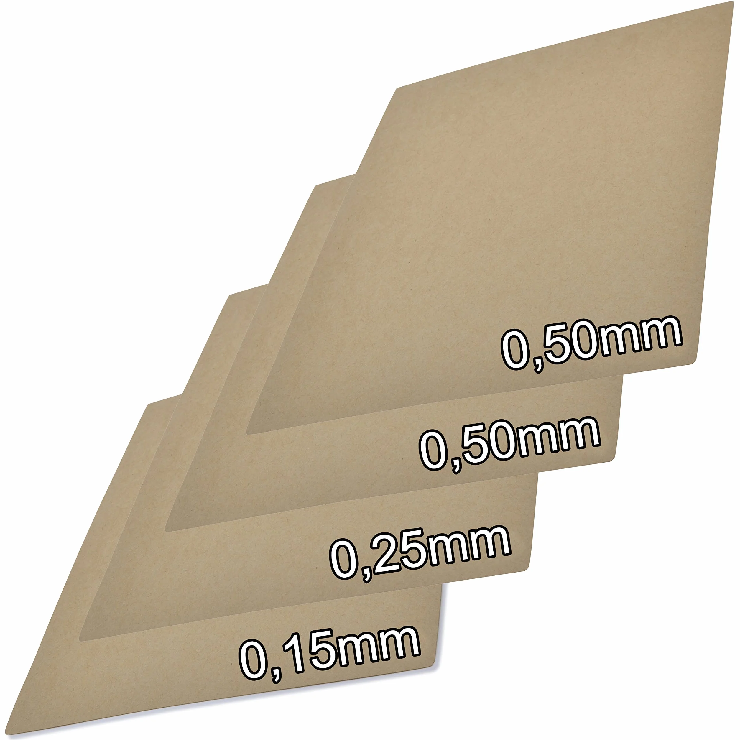 Easyboost 4 Hojas de Papel de Junta 0,15mm, 0,25mm y 2x 0,50mm resistente al desgarro tamaño 20 x 15cm para cilindro Scooter Motocicleta Cortacésped Desbrozadora