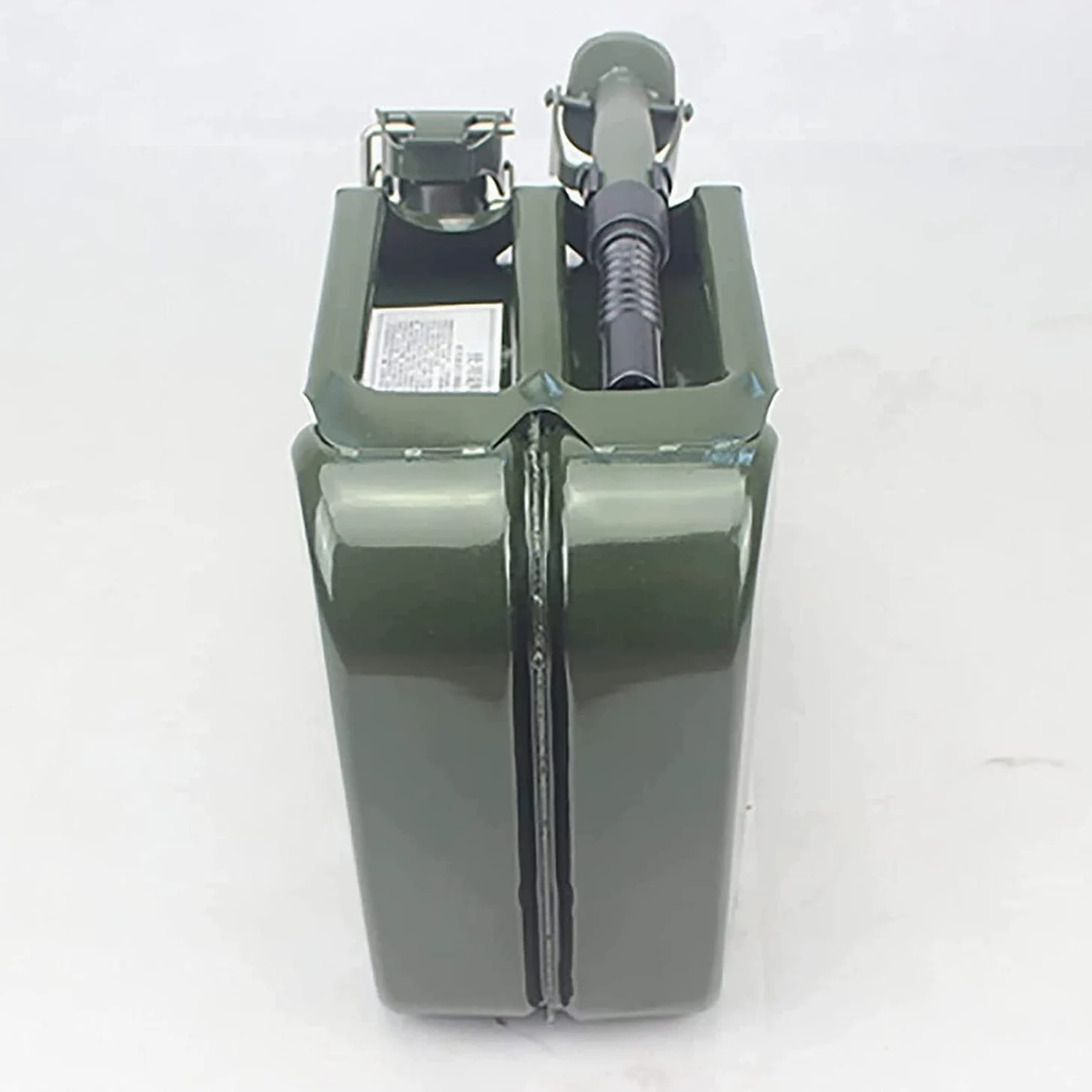Bidón de gasolina de Metálico Recipientes gasoli Boquilla de vertido de bidón de coche con boquilla Flexible for tanque de combustible de 10L 20L, vertedor de lata de combustible de furgoneta de coche