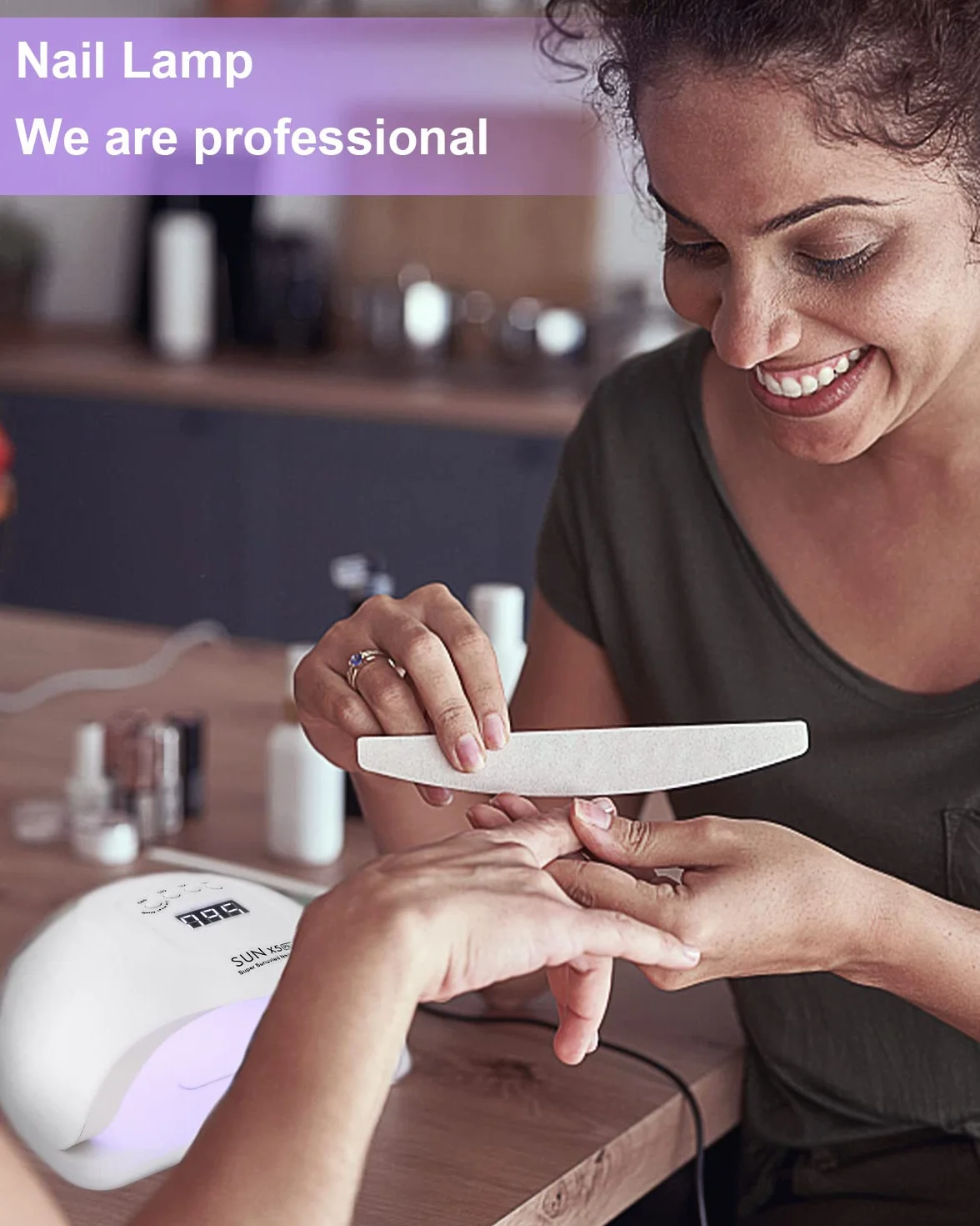 Lampara LED Uñas 168W Secador de Uñas UV Profesional con Sensor Automatico 4 Temporizadores