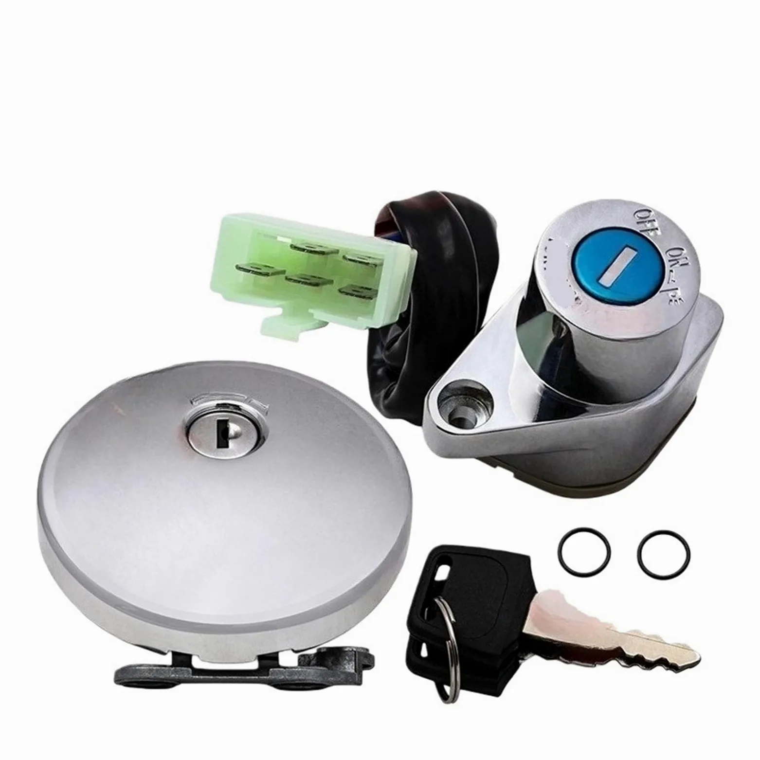 Tapones depósito Conjunto De Motocicleta, Kit De Bloqueo, Accesorios, Piezas De Tapa De Tanque De Combustible para VU&lcan VN800 para VU&lcan 500LTD