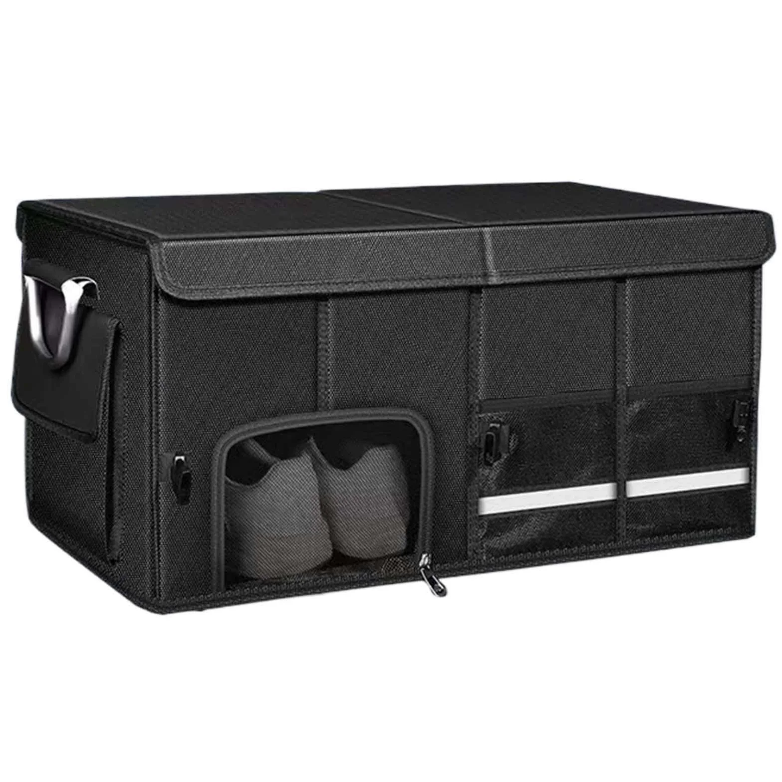 Gran Organizador De Maletero Impermeable Multicompartimentos | Organizador De Maletero Plegable Gran Capacidad Para Coche Accesorio Para Auto Camión RV Interior Viaje Compra Carga Unisex