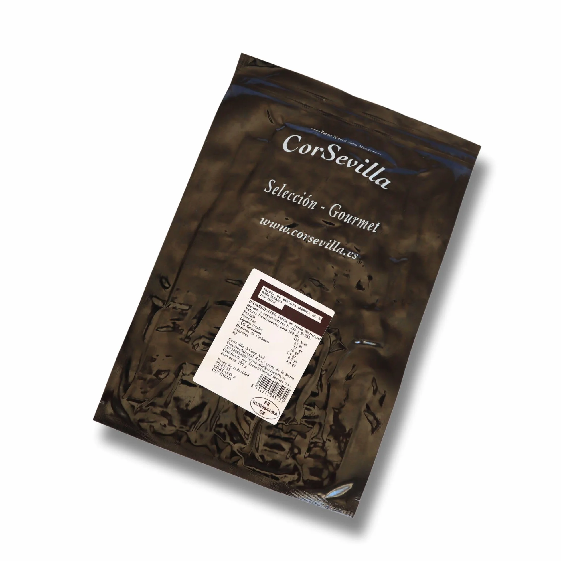 Estuche Loncheado Paleta de Bellota 100% Ibérica - Jamón Bellota Ibérico - Pack 12 uds - 100 g