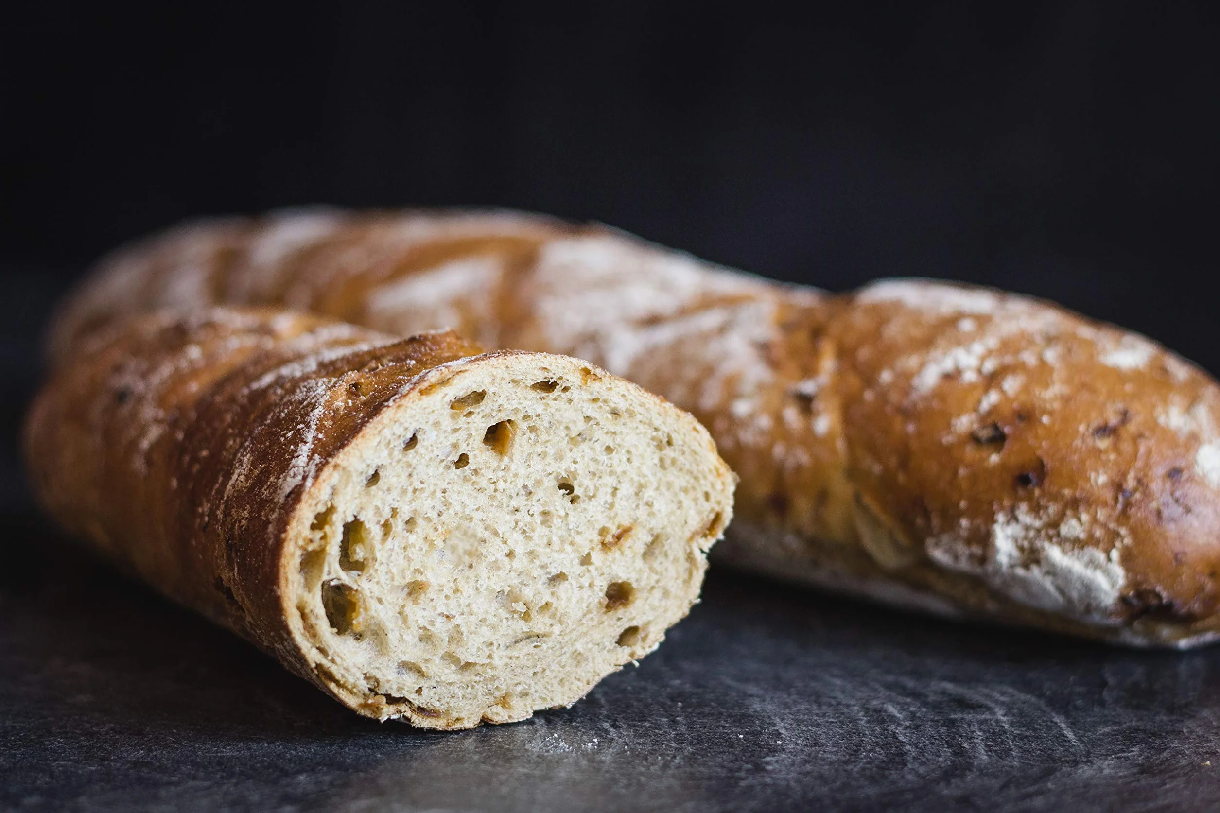 Vestakorn pan artesanal Zwiebelstange 250g Baguette de cebolla fresco