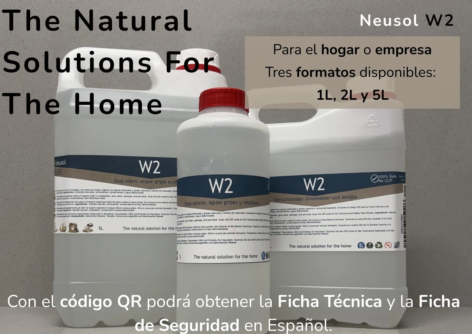 W2 1L Eliminador de olores Tuberías bajantes desagües canalizaciones Fosa séptica Depuradora Autocaravana Aguas negras y grises Antiolor Quita olor y molestias (Actual, 1000, Millilitros)