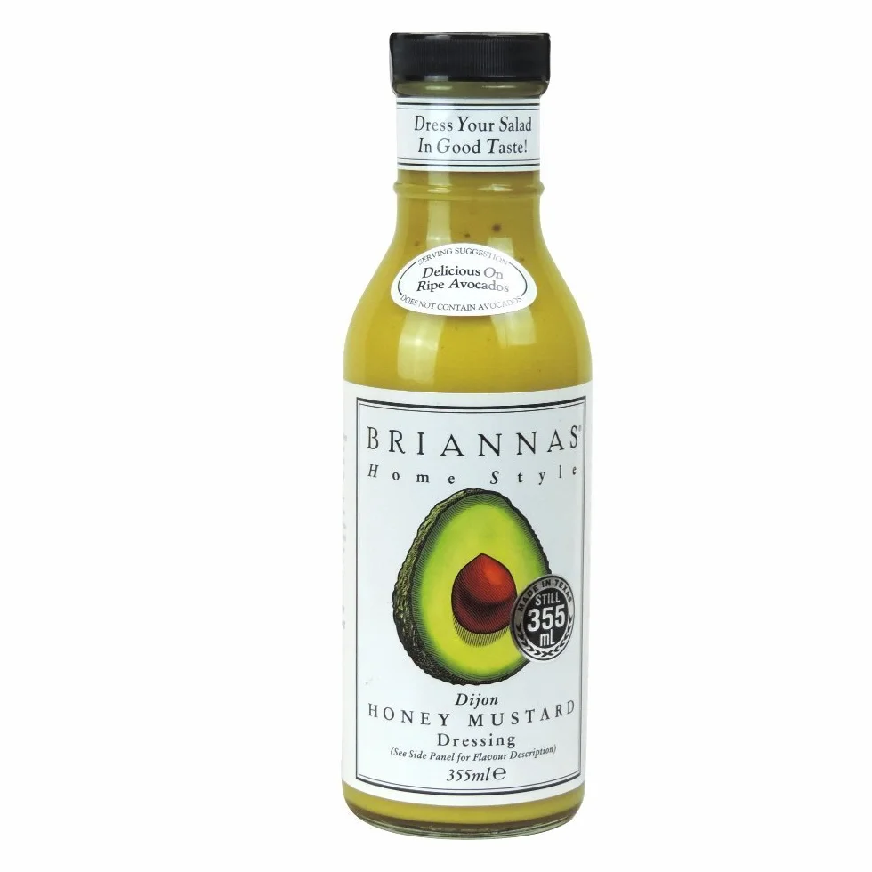 Briannas Casera Aderezo De Mostaza De Dijon De La Miel 355ml Paquete de 6