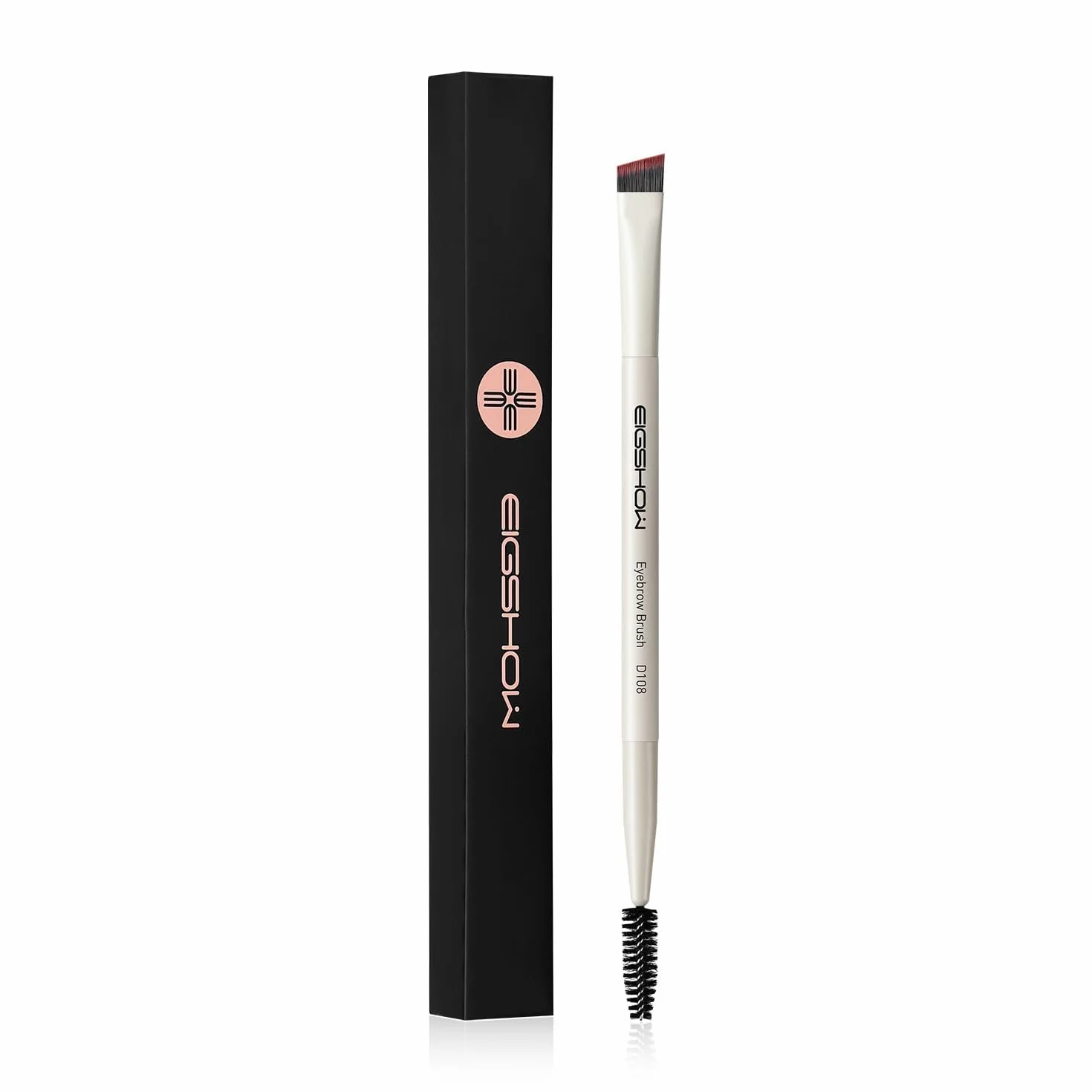 EIGSHOW Cepillo para cejas en ángulo de doble punta, para definir cejas delineador ojos pestañas, Maquillaje de Ojos