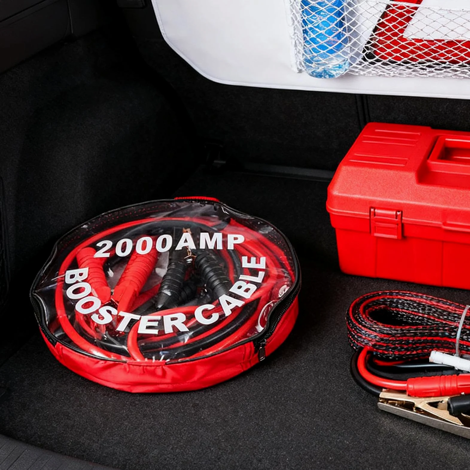 Genérico Cables de Arranque 2000A 3 Metros/4 Metros Portátil Rápido | Cables De Arranque Para Batería De Coche Para Coche Vehículo Todoterreno Cortacésped Remolque Deportes Motorizados Bicicleta
