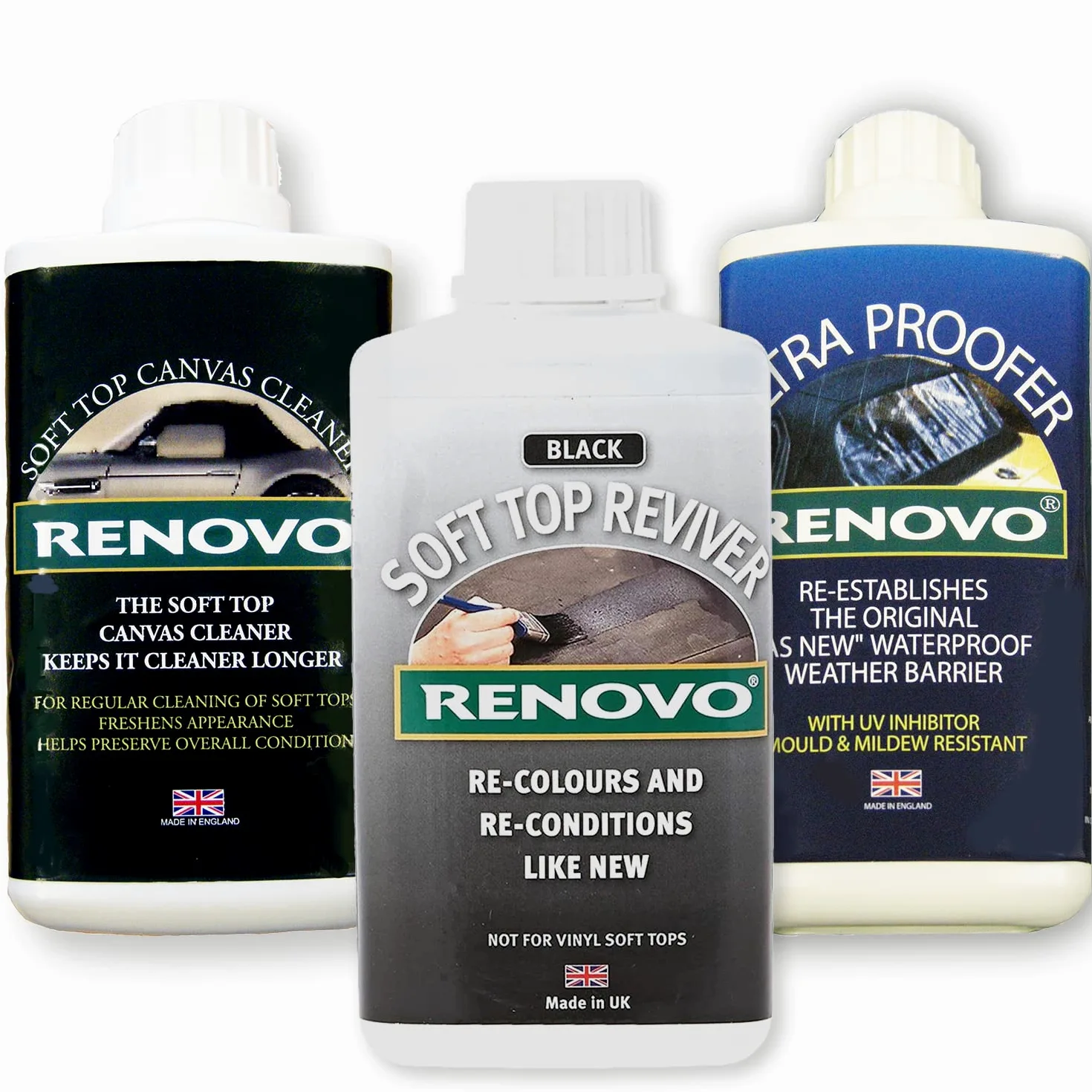 Renovo Limpieza REN-KIT1-triple Kit Contiene Lona Convertible Campana Horno Suave Negro Revivier/Ultra Limpiador