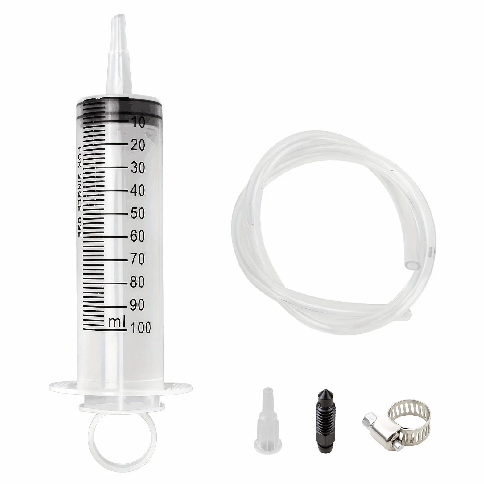 Herramienta De Purga 100ml, Purgador De Frenos con Manguera 50cm, Extractor Aceite Coche Y Líquido De Frenos, Chupona Aceite Coche Universal para Moto Quad Scooter Automóvil Y Bicicleta