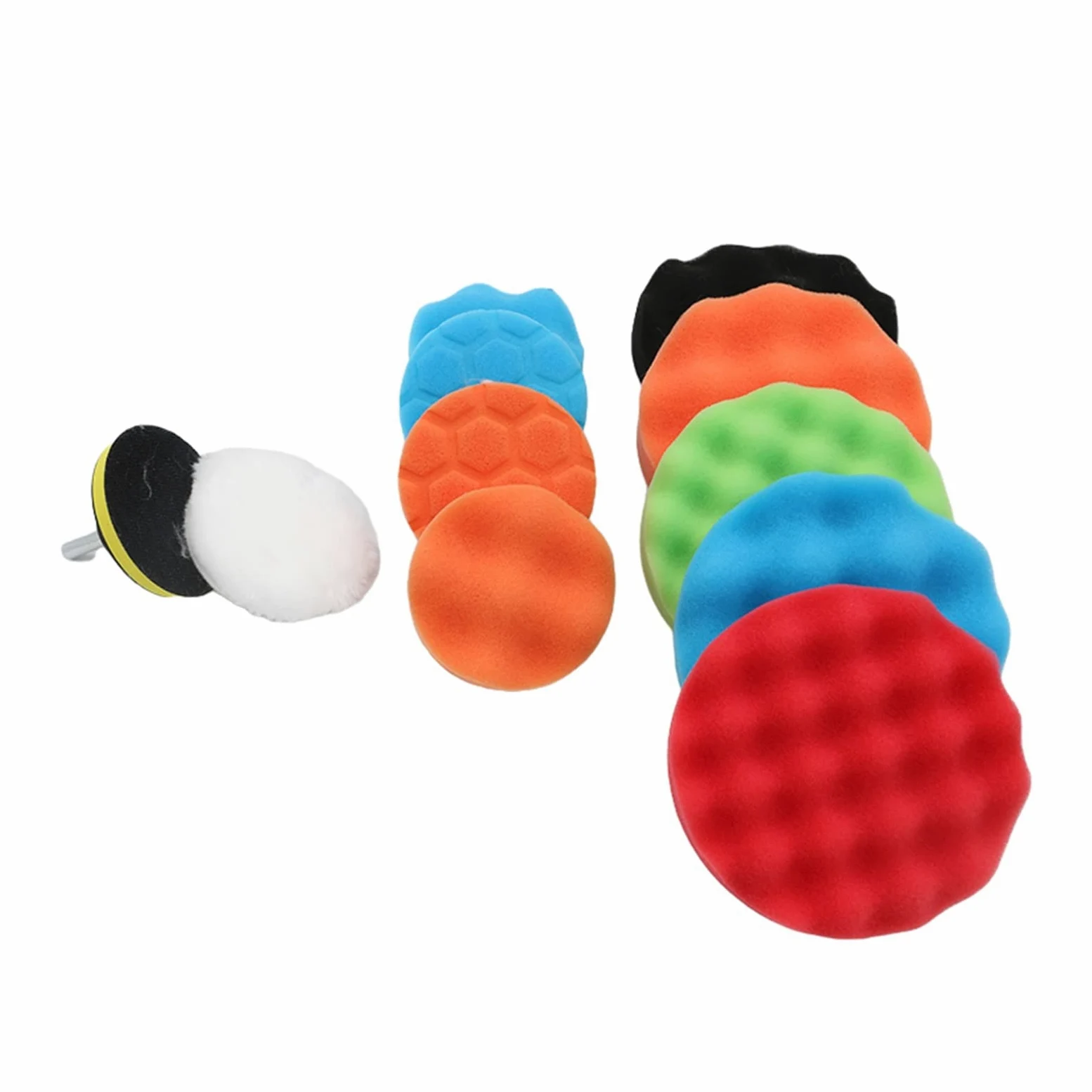 Kit de almohadilla de pulido for coche, almohadillas de espuma for pulir, juego de esponja, herramienta eléctrica de taladro, pulidor de rueda de faro, elimina arañazos, reparación de automóv