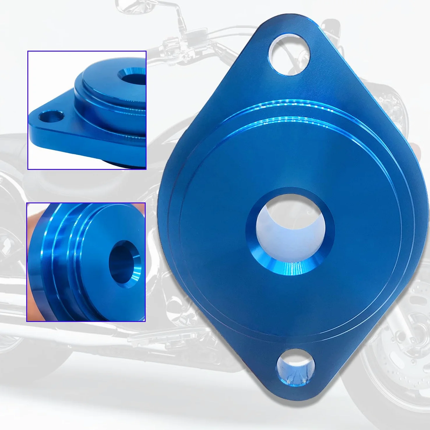 Herramienta de instalación de sello de junta de escape azul compatible con Big Twin Touring Sportster 883 Softail Dyna Fatboy Road King Iron 883