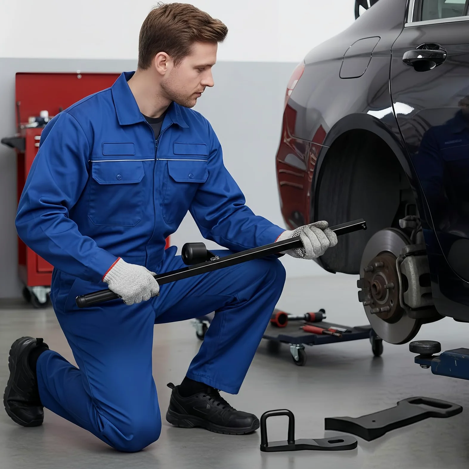 Genérico Herramienta para Cambiar Neumáticos Palanca para Llantas De Alta | Herramienta Rompedora De Talón De Neumático Para Camión, SUV, Motocicleta, Instalación, Taller De Reparación, Garaje,
