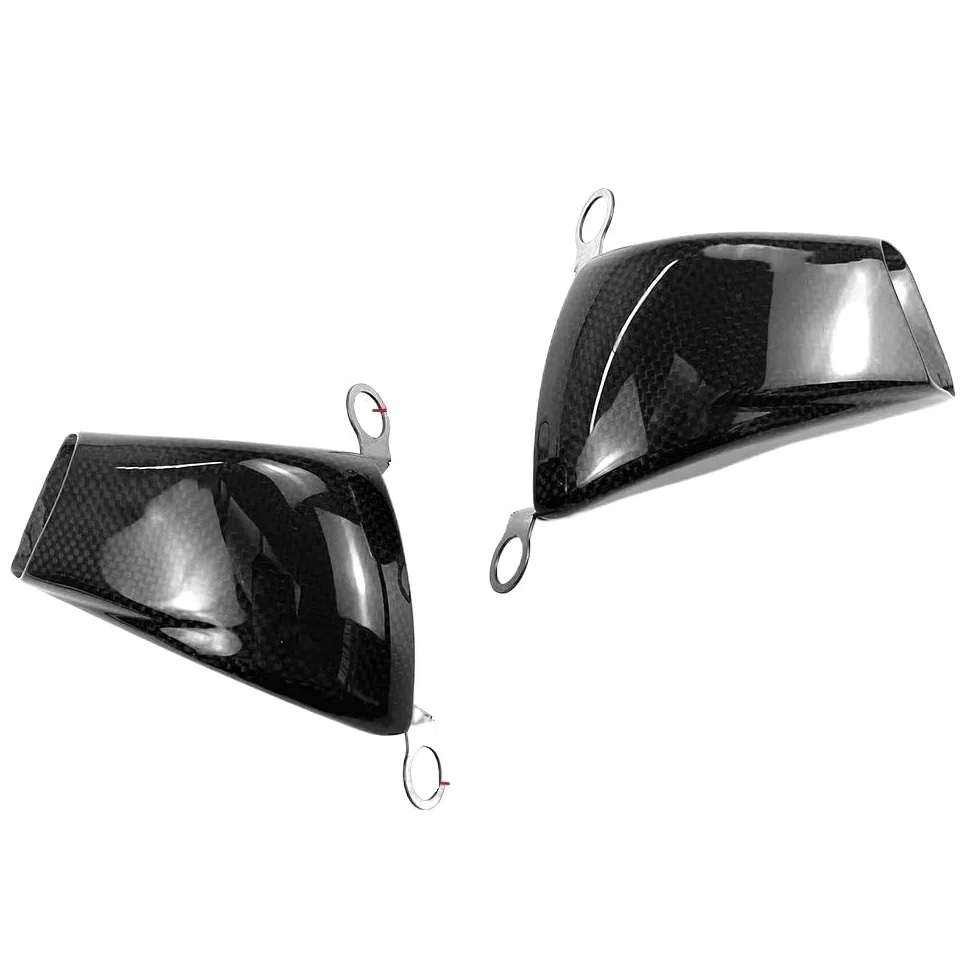 Refrigeración de pinza de freno Pinza delantera de motocicleta de 100 mm y 108 mm, cubierta de radiador, conductos de aire, montaje de refrigeración de frenos, piezas modificadas(Plain Gloss 108MM)