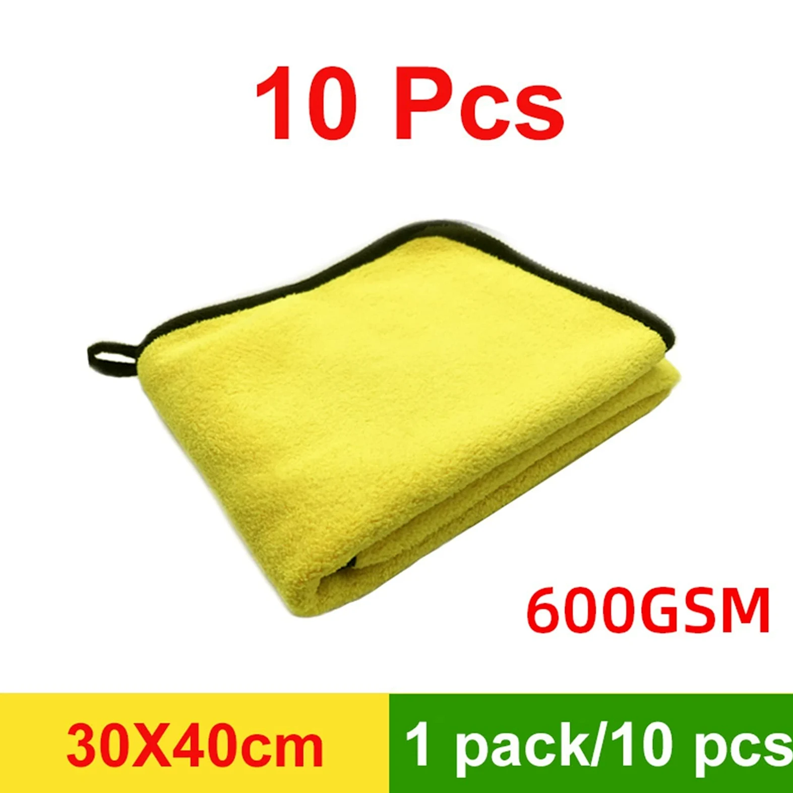 Toalla seca Toalla de secado de microfibra para automóvil Toalla de lavado de tela de microfibra para automóvil Paño de limpieza de microfibra Toalla de secado para lavado de automóvil Detallado aut