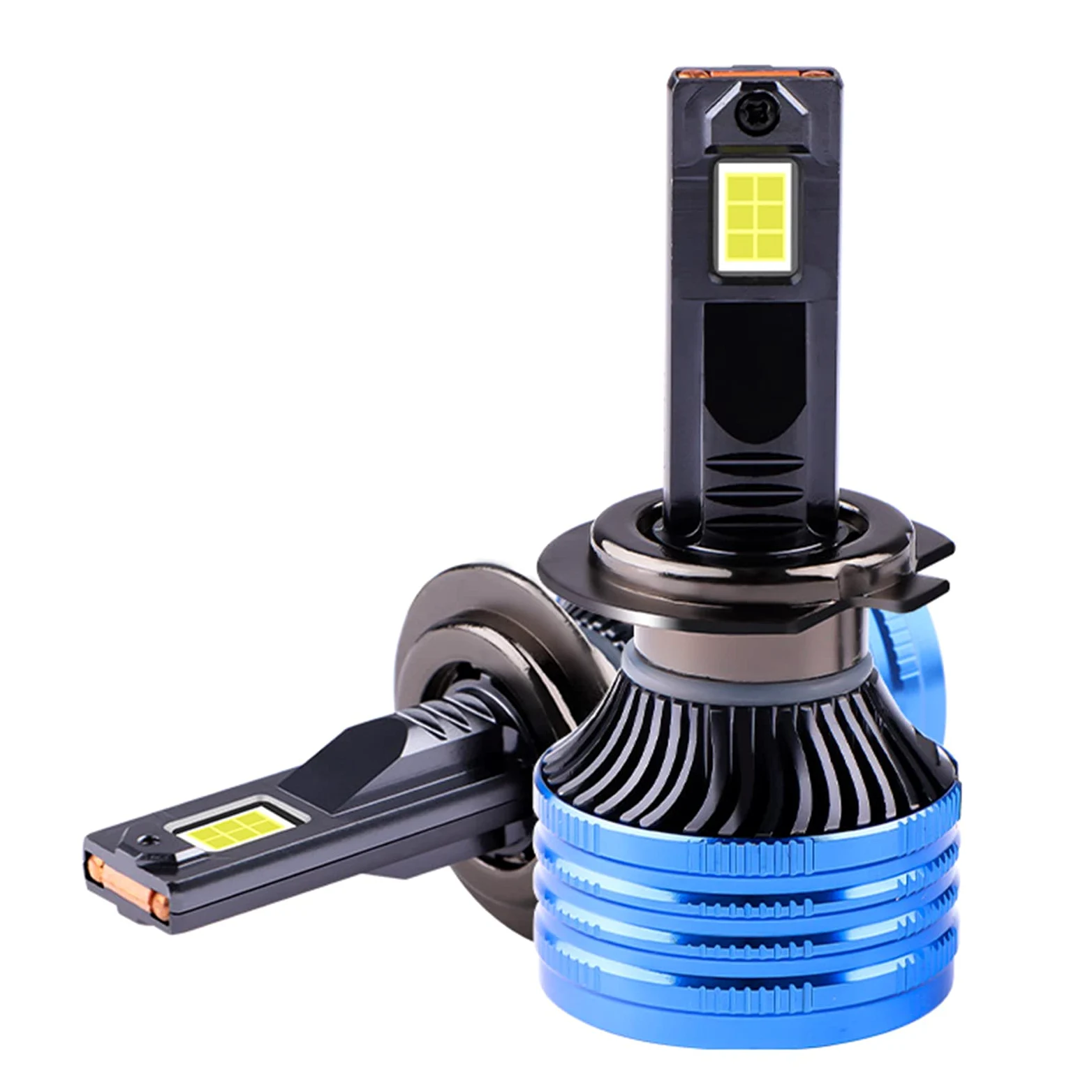 2 Bombillas LED Para Faros Delanteros, 20000 Lm, 120 W, 6500 K, Iluminación De 360 Grados, Luz Antiniebla De Haz Bajo, Kit De Conversión Blanco Extremadamente Brillante,H4