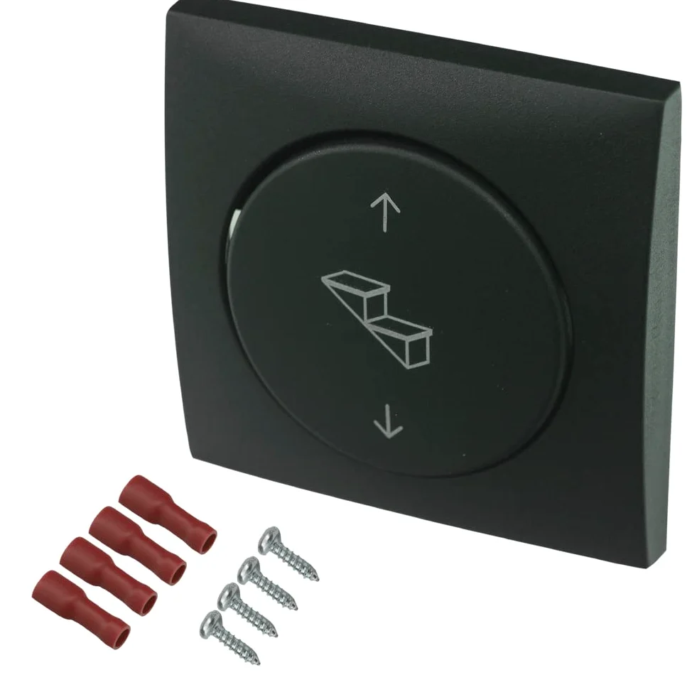 Interruptor de 12/24 V + marco de cubierta para escalón Thule Omnistep Single Step autocaravana caravana antracita