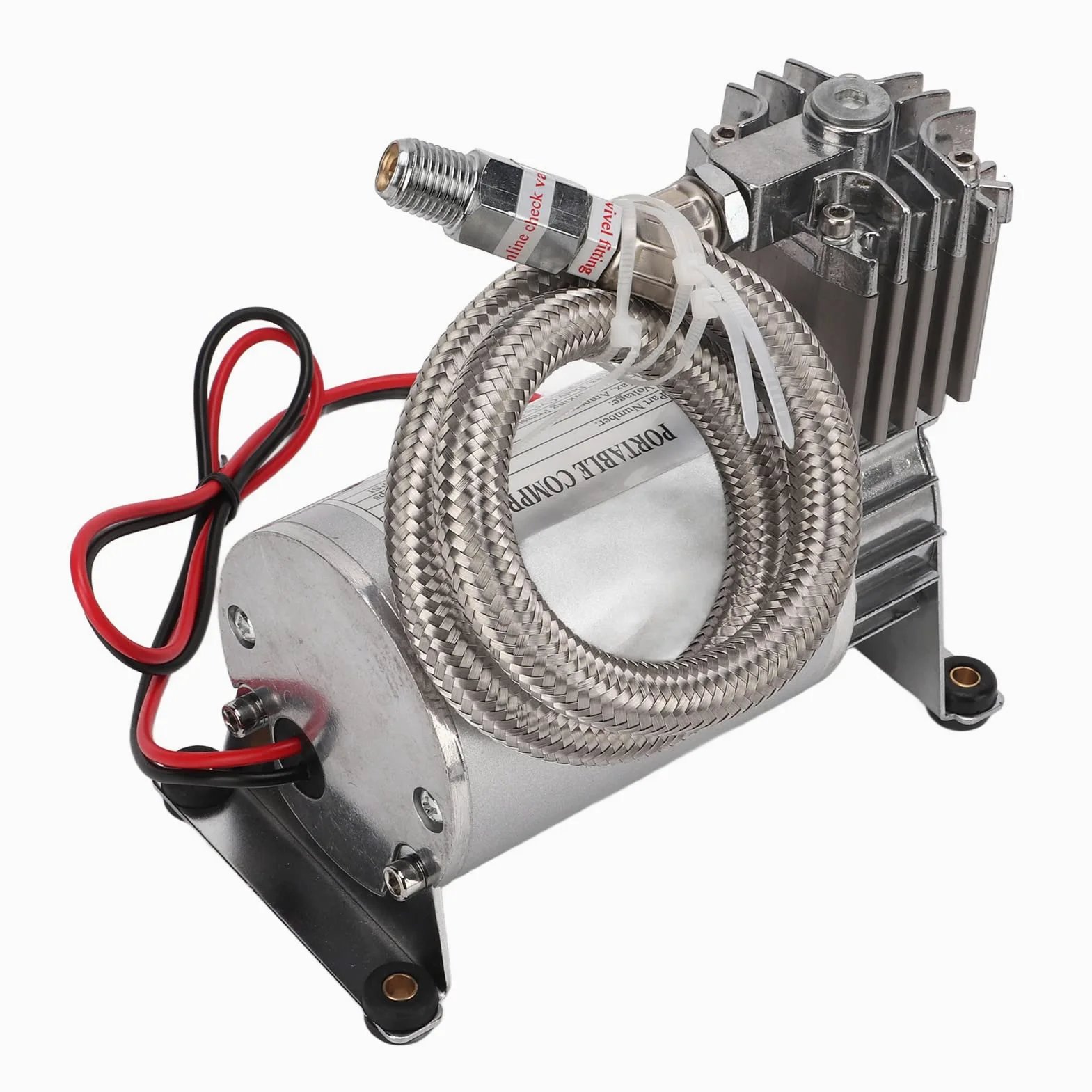 Tbest Compresor de Aire Universal, Compresor de Aire de Servicio Pesado 20a 150 PSI Metal Universal para Vehículos de 12V Yates Barcos NPT1/4