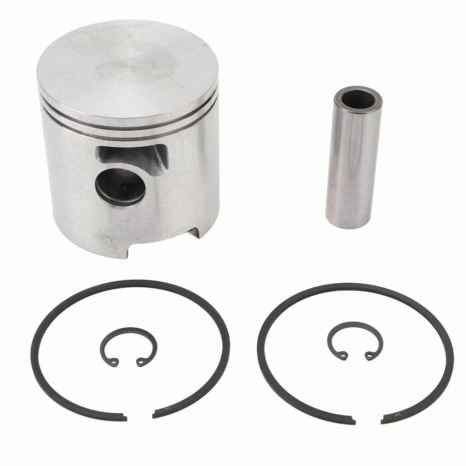 Kit de Pistón de Biela de Motor Kit de Pistón de 56 Mm con Anillo de Pistón 767821968A5 Juego de Clips de Pasador de Conjunto de Pistón de Motor de Barco para Fueraborda de 15 a
