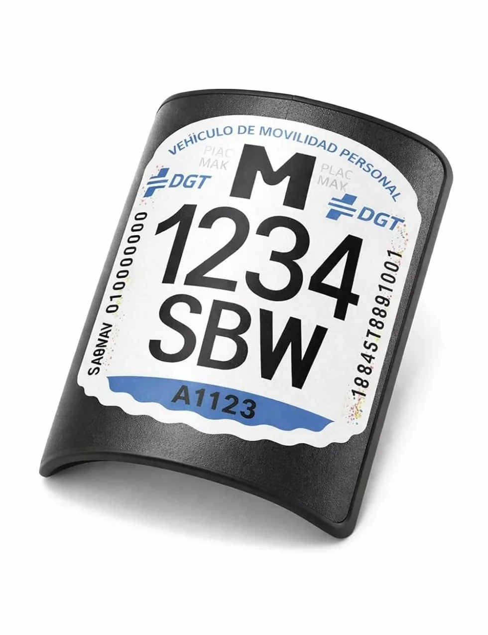 Matrícula Patinete Eléctrico VMP Homologada DGT 2026 – Etiqueta Adhesiva Identificativa Personalizada con Tus Datos – Obligatoria Vehículos Movilidad Personal – Evita Multas