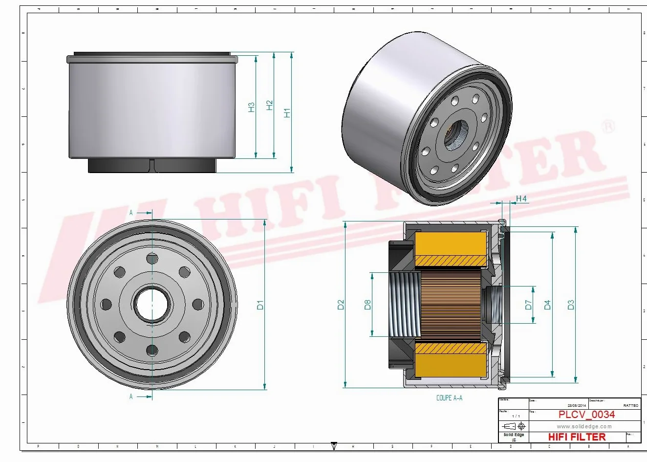 Filtro de Gasoil – SN 902630