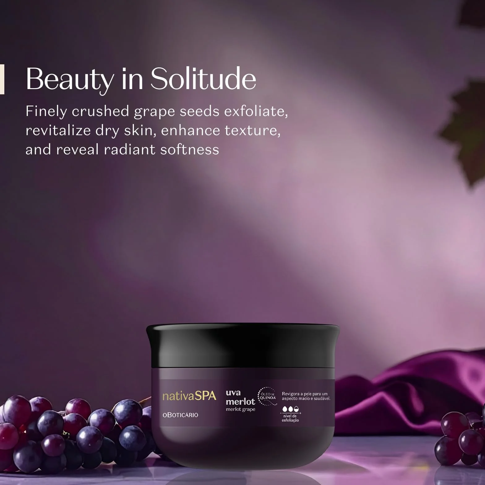 O Boticário Nativa SPA Exfoliante Corporal Uva Merlot 180g