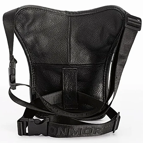 Bolsa de Pierna,Pernera Moto Bolso de cuero for hombre, bolso de cintura, bolso cruzado, bolso cruzado, bolso for pantalones, correa for cadera, trasero, ciclismo, motocicleta, bandolera mensajero(Bro