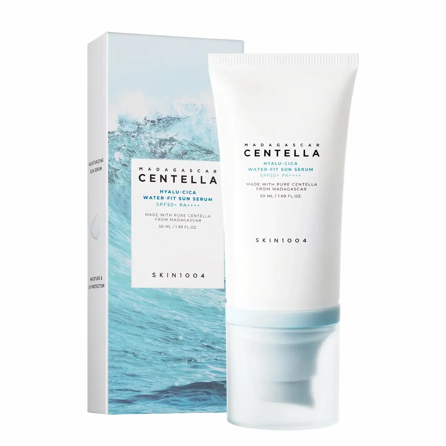 SKIN1004 Madagascar Centella Hyalu-cica Water-Fit Sun Serum Bloqueador Coreano