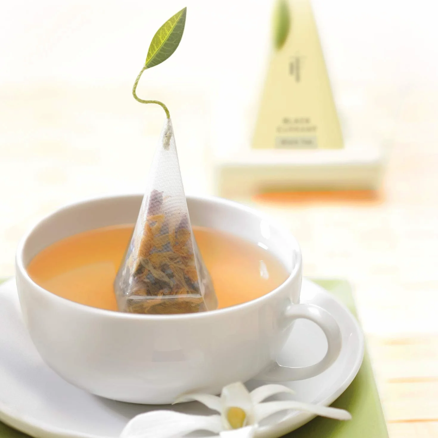 Tea Fortè Herbal Tea Assortment Box 20 filtros Pirámide tisane 5 sabores surtidos