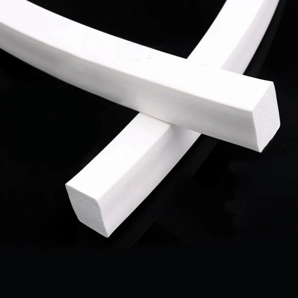 Tira de sellado de goma de silicona cuadrada, tira de sellado de espuma de silicona de varios tamaños, 5 m, resistente a altas temperaturas for puertas y ventanas(10x20mm)