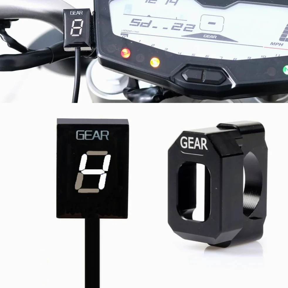 1-6 Velocidad Indicador de marchas Digital LED, medidor de pantalla para Yamaha FZ6 FZ6R FZS600 FZS1000 Fazer XJ6 YZF-R6 R6S R1 FZ8 FZ1 FZ1N TDM900 FZ400 XT660 MT-03 MT01 Xjr400 Ys250