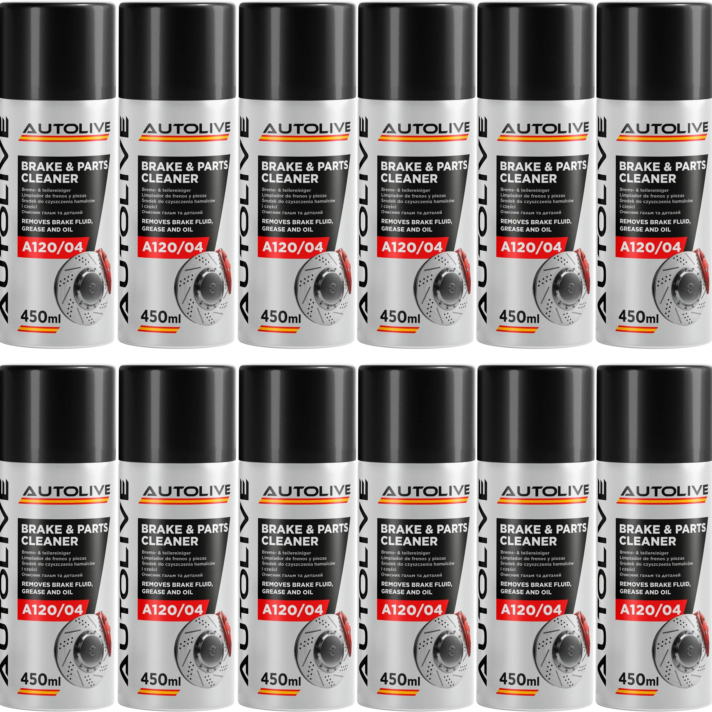 Limpiador de Frenos y Embrague Brake & Parts Cleaner Pack 12 - 450 mL