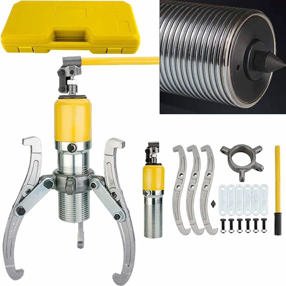 Extractor hidráulico, extractor hidráulico 20T, extractor de bujes de rueda con 3 brazos, adecuado para extraer bujes, bridas, engranajes y rodamientos.